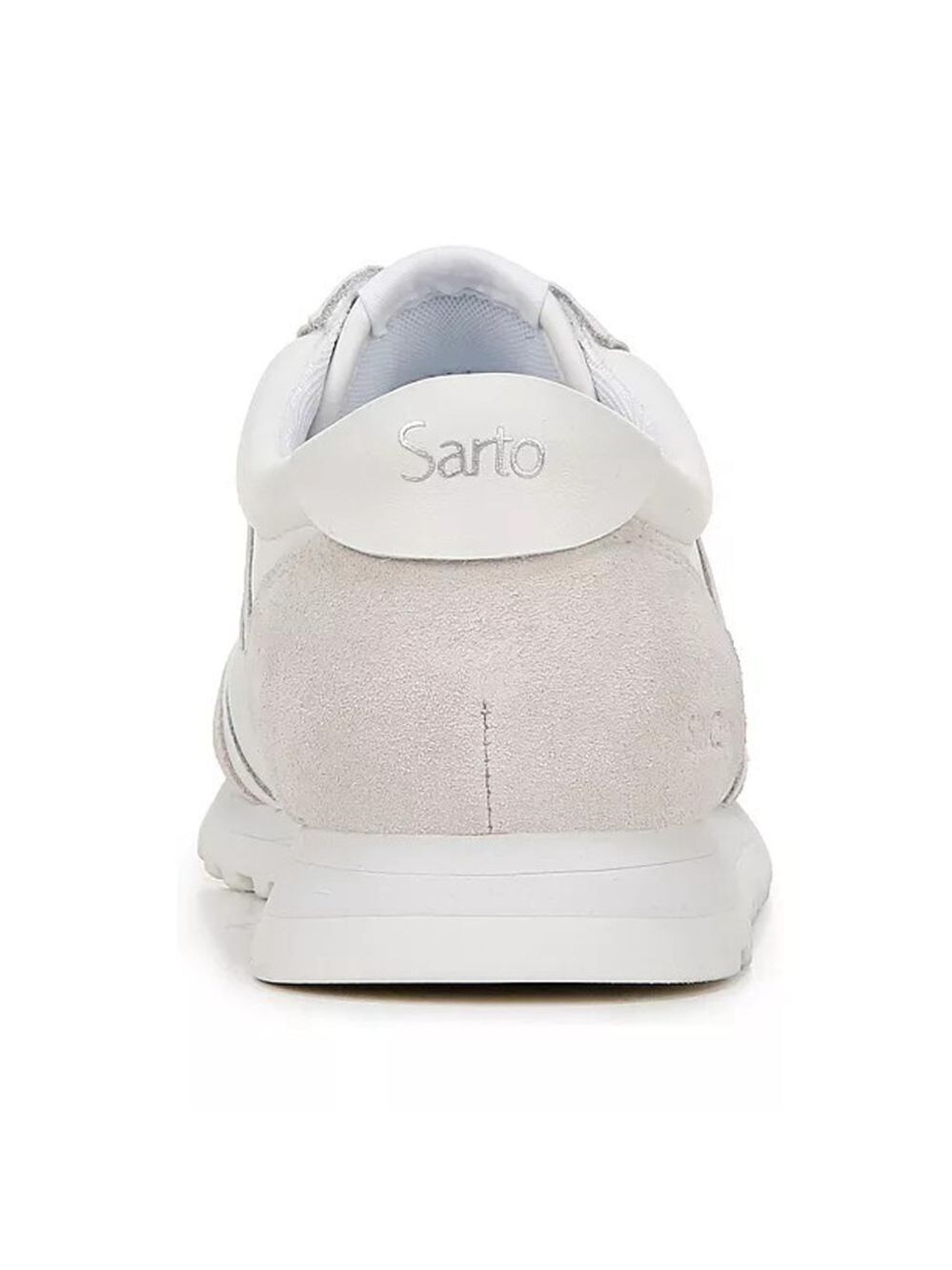 Franco Sarto Womens Matera Suede Leather Casual Sneakers SZ 9.5 M WHITE - Picture 5 of 12